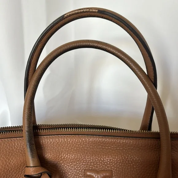 Tory Burch Thea Zip Satchel in bark - Picture 3 of 11